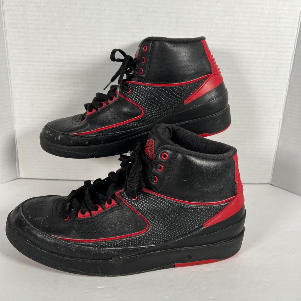 Air Jordan 2 Retro Alternate 87 Mens 11 Black Gym Red Basketball 834274-001